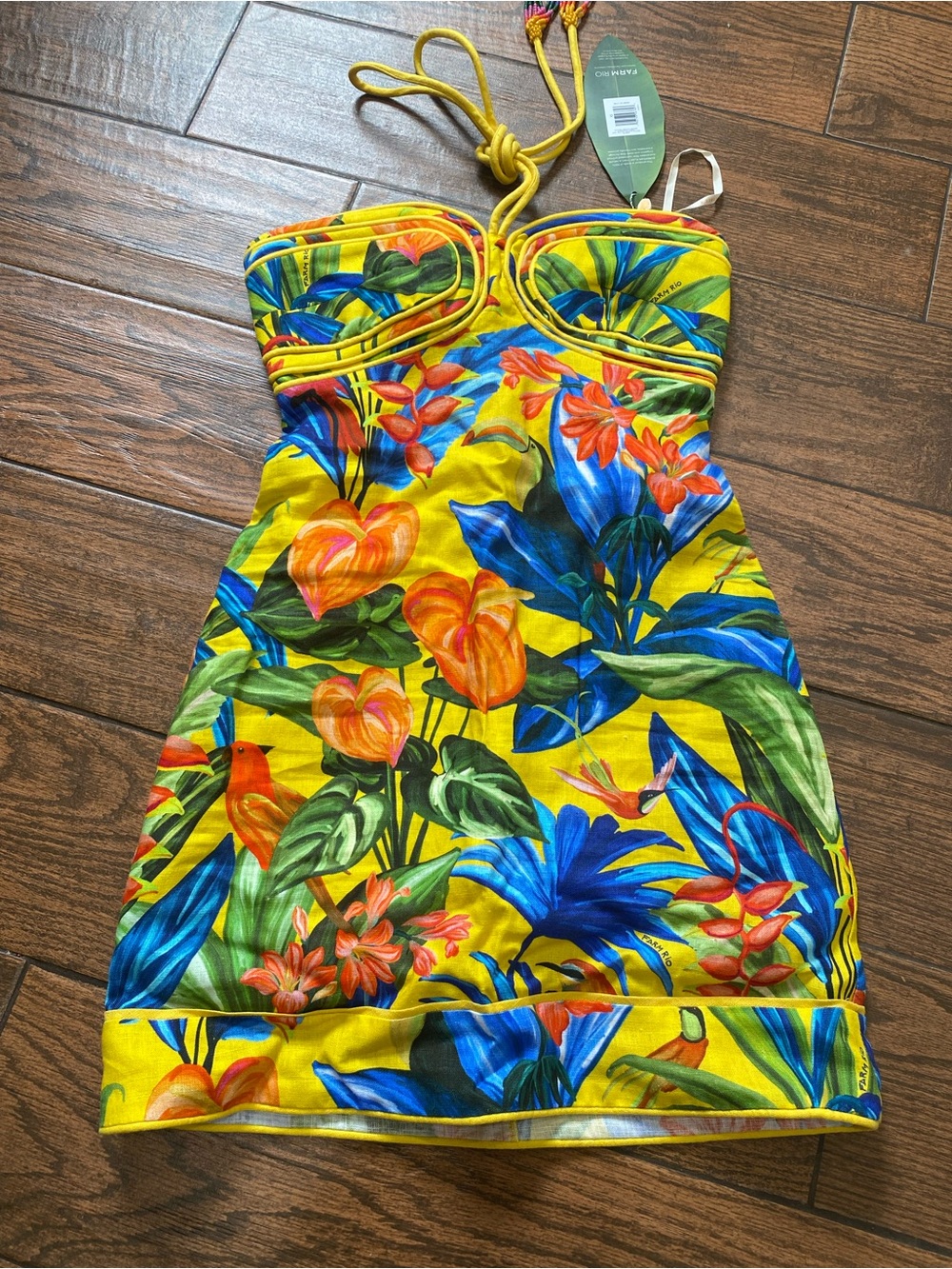 Farm Rio Bright Nature Mini Dress - Picture 7 of 15